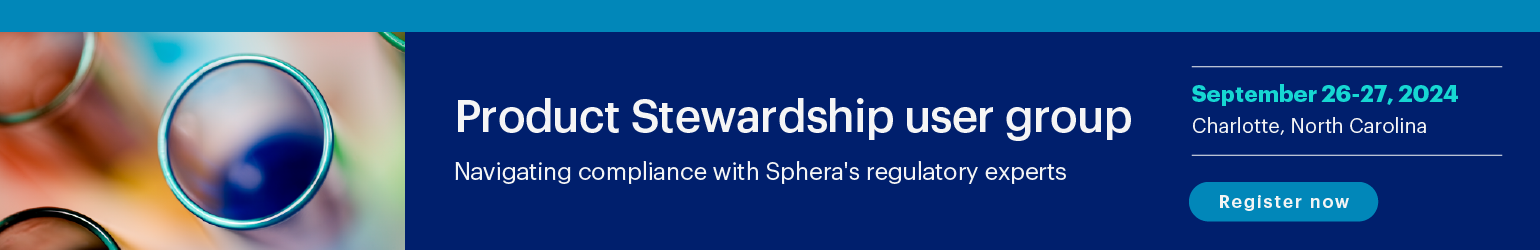 Product Stewardship User Group - Navigating Compliance with Spheras Regulatory Experts